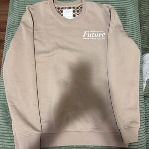 Denim & Flower Beige Crewneck Sweater